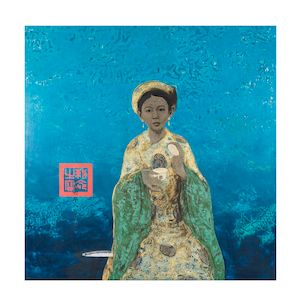 Bui Huu Hung, Bui Huu Hung (Vietnamese, born 1957) Dame de la cour royale en bleu