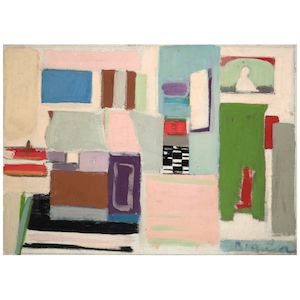 Untitled (Coucou, Monsieur Ingres) 13 x 18 in (33 x 45.9 cm) (Painted circa 1969)