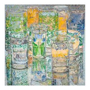 Painted Flowers - April 56 x 56 in (142.2 x 142.2 cm) (Painted in 1975)