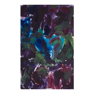 Blue Heart 58 x 36 5/8 in (147.1 x 93 cm) (Painted in 1988)