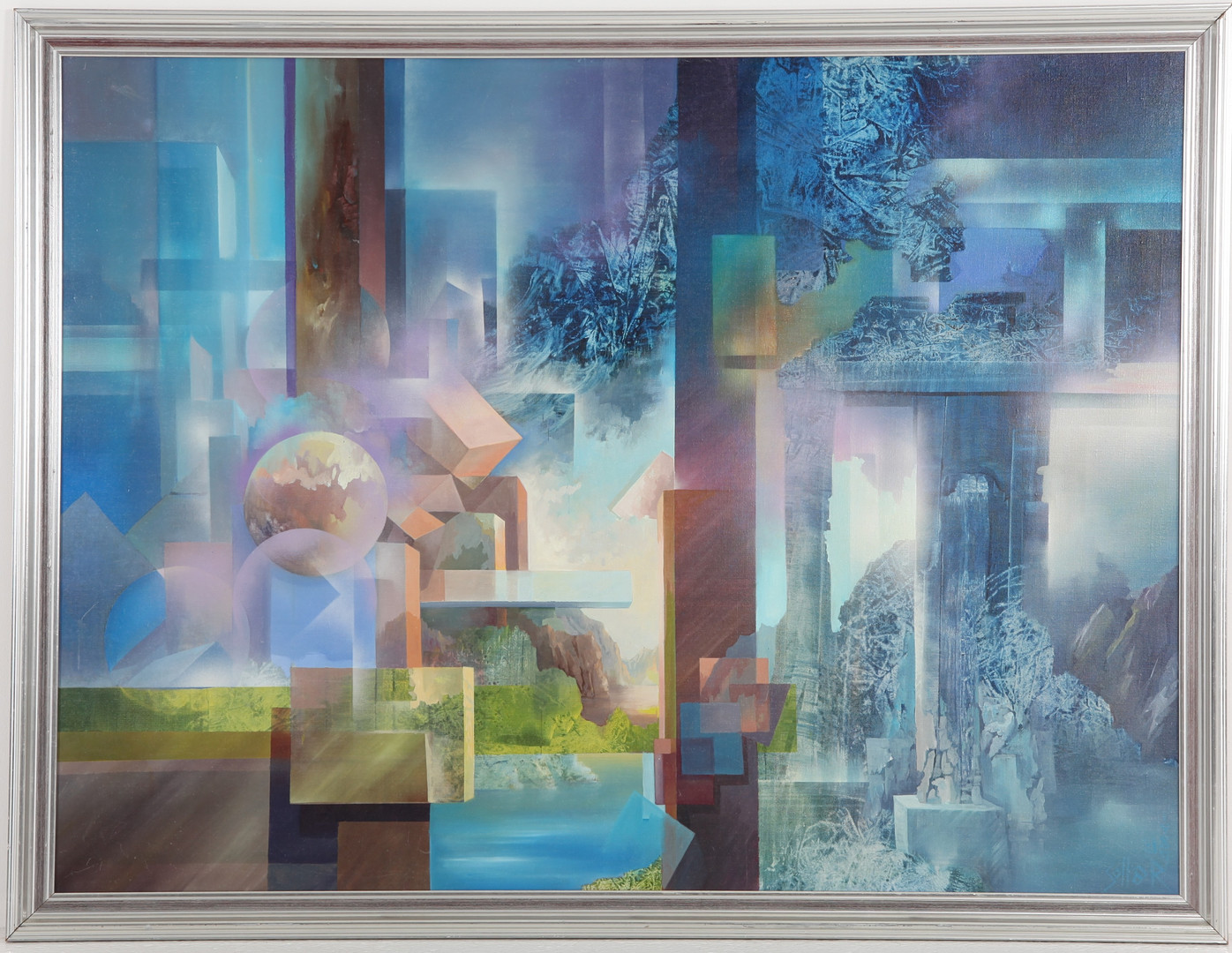 f 1942. Olja på duk, 120 x 160 cm , "The silent touch of grace", signerad.