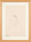 Étude de femme  Crayon sur papier signé et cachet de l'atelier en bas à droite, numéroté 5045 au dos 40,5 x 26 cm Provenance : > Collection privée, Paris