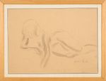 2 études de femmes  > Crayon sur papier signé en bas à droite - 25,5 x 36 cm