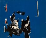 Claude Pougny, L'arbre 1972 Huile sur toile signée et datée en bas à droite, contresignée, contredatée et titrée au dos 54 x 65 cm