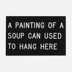 A Painting of a Soup Can Used to Hang Here