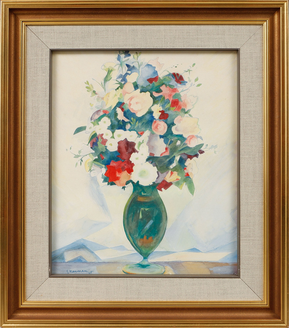 Stilleben, gouache, signerad och daterad 65.