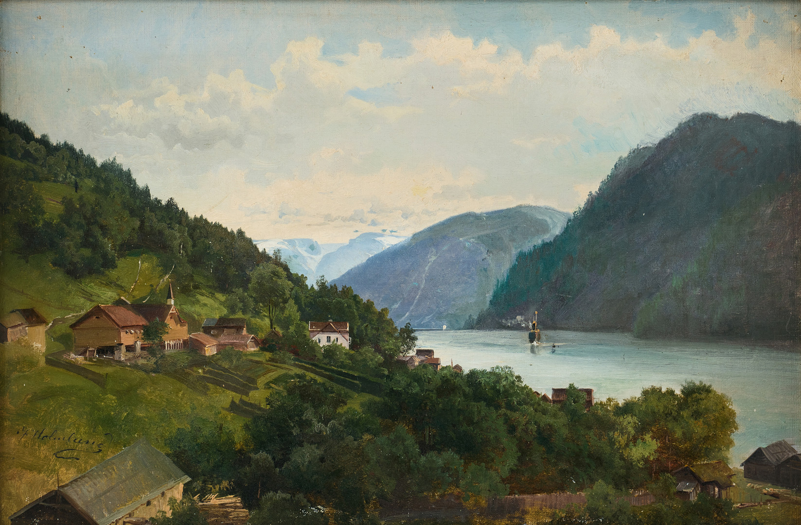 Motiv från Sognefjorden.