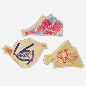 Whirling Cones; Interlocked Cones; Conic Structure (three works from Fiori series)