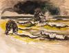 Renato Guttuso (Bagheria 1911 - Roma 1987) - Marina con onde, 1966, Renato Guttuso (Bagheria 1911 - Roma 1987) - Marina con onde, 1966