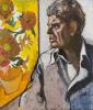 Renato Guttuso (Bagheria 1911 - Roma 1987) - Rocco e i Girasoli di Van Gogh, 1978, Renato Guttuso (Bagheria 1911 - Roma 1987) - Rocco e i Girasoli di Van Gogh, 1978