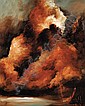 Carl: Tempest Study oil on canvas. Dated
