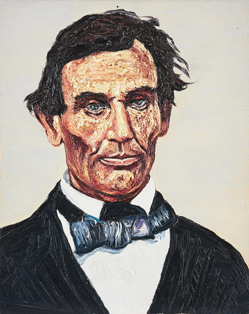 ”Friday, Oct 1, 1858” - Portrait of Abraham Lincoln.