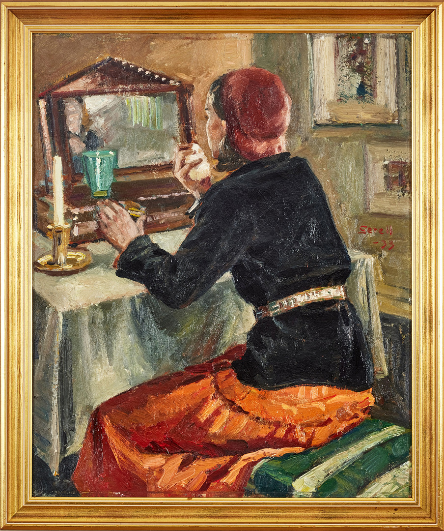 Greta Gerell, Kvinna vid spegel.