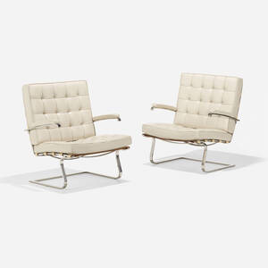 Tugendhat armchairs, pair
