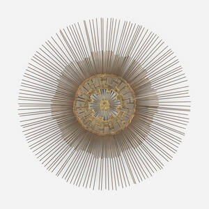 Sunburst wall sculpture