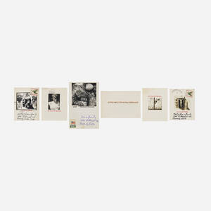 Untitled Christmas cards (six works)