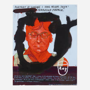 Studio Wall Drawing: Portrait of Someone I Have Never Seen - "Raymond French"