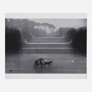 Horse and Carriage in Rain
