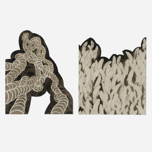 Black and White Abstraction (two works)
