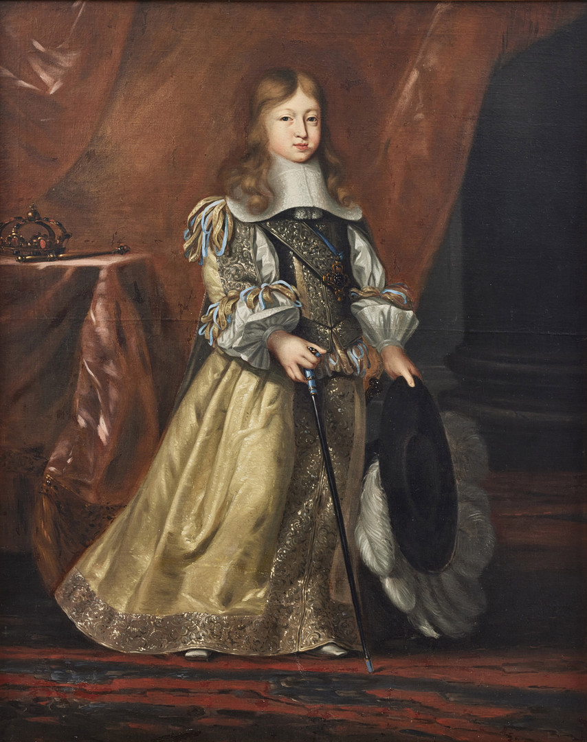 David Klöcker Ehrenstrahl, His studio. Portrait depicting King Charles XI (1655-1697) as a child, at 7 years of age.