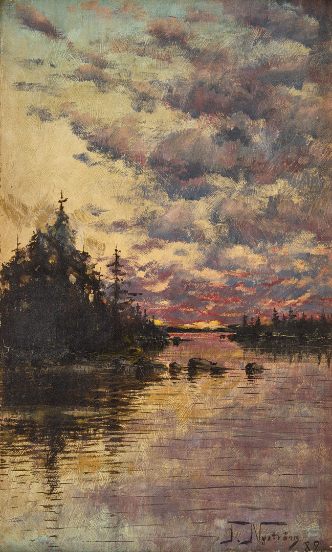 Sunset.