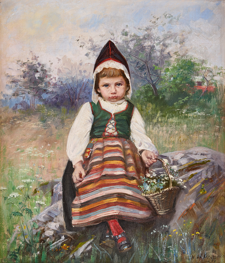 Girl in folk costume.