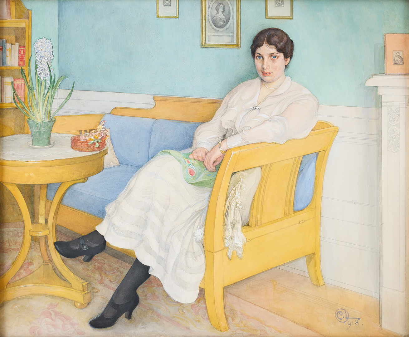 Carl Olof Larsson, Porträtt av Elisabeth Tigerschiöld (196-1980), gift Normelli.