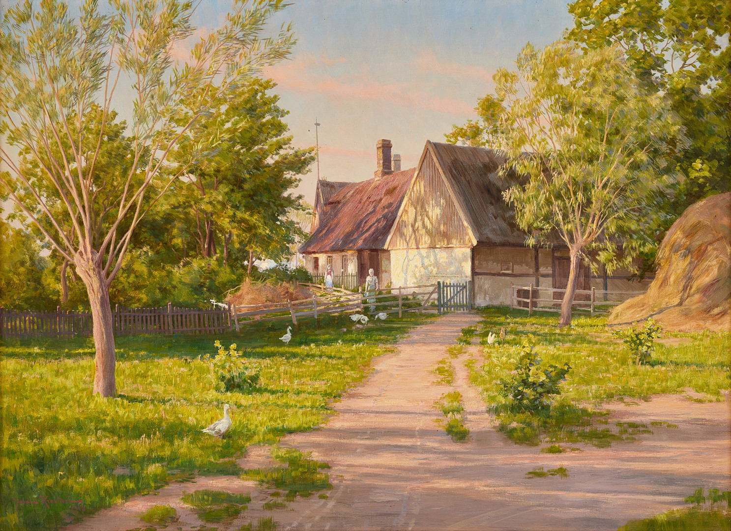 Johan Krouthén, Farm motif.