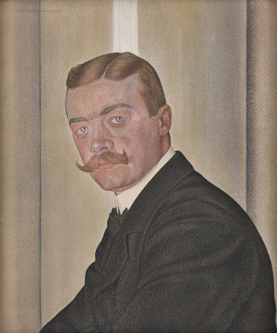 Portrait depicting the photographer Oscar Nyström (1879-1959).