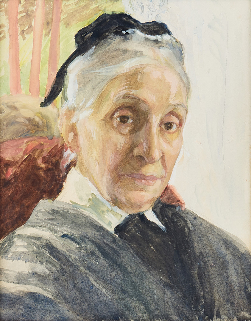 Portrait of the artist's mother Pauline Hirsch, née Meyerson (1827–1908).