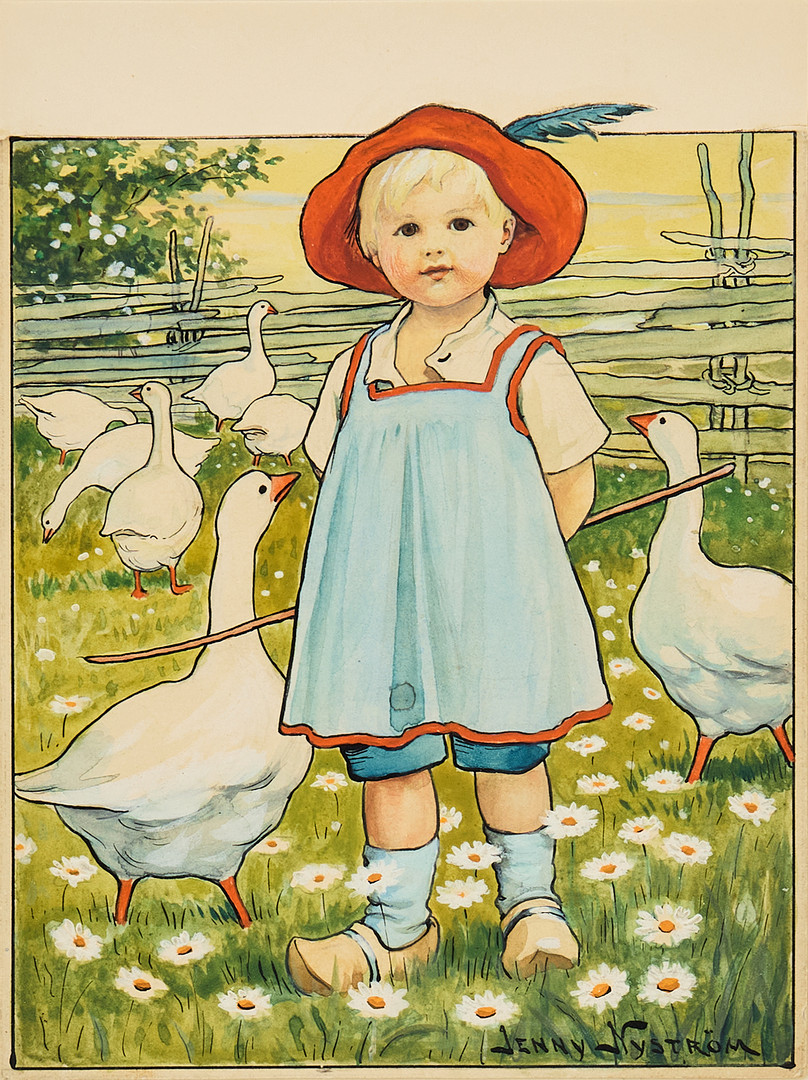 The little goose herder.