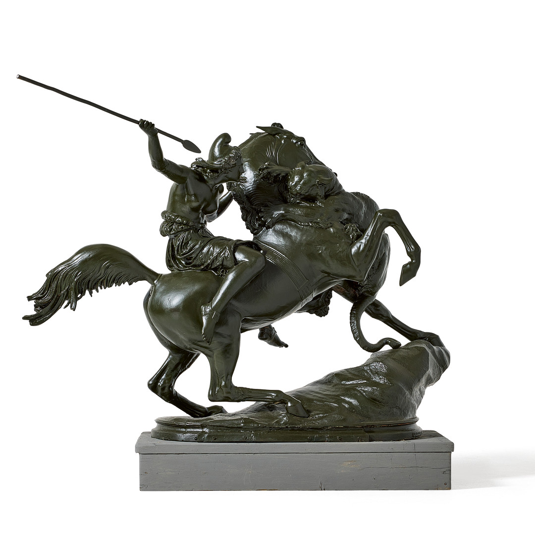 August Kiss, EFTER. "Amazone zu Pferde"/Amazon in battle.