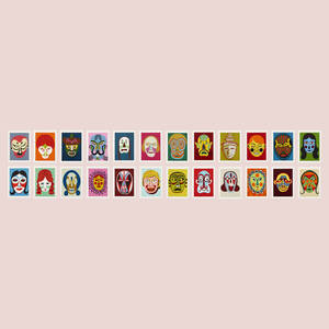 Wall of Masks (twenty-four works)