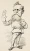 Caricature of political figure. Circa 1960.