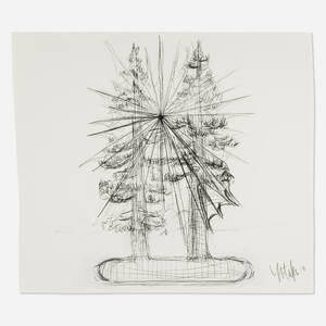 The Drawing for the Sculpture of the Light Between the Trees