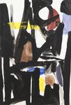 Jacques Nestlé (1907-1991) Gouache sur papier, signée en bas a droite. Circa 1960. Dimensions à vue: H: 108; L: 75 cm.