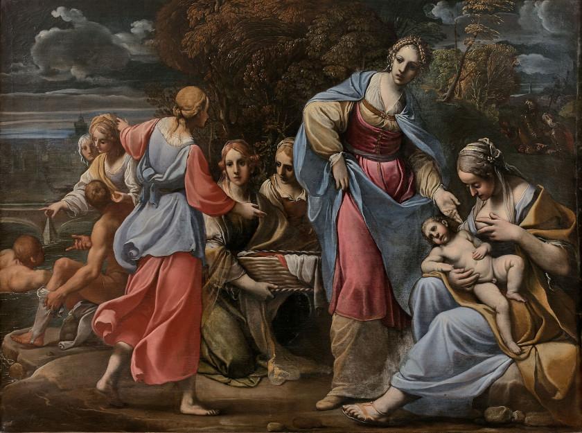 Moses saved from the waters