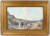 'The pool Bridestowe, Dartmoor' watercolour signed and dated 1902 inscription verso