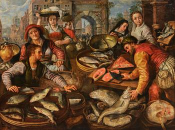 Joachim Beuckelaer, A fish market outside the city gate of Antwerp.