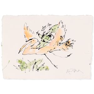 Sir Quentin Blake (British, born 1932) Birthday Wings No. 11 (unframed) (Painted in December 2025)