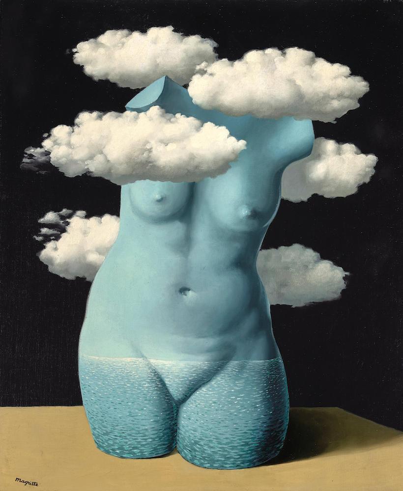 René Magritte, Torse nu dans les nuages