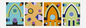Geometric Paintings (four works)