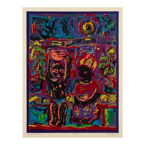David Clyde Driskell (1931-2020); Yoruba Couple;