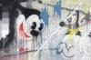 Abstract with Mickey Mouse