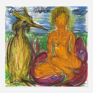 Woman with Ibis