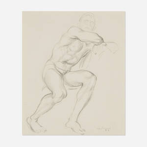 Untitled (Seated Male Nude)