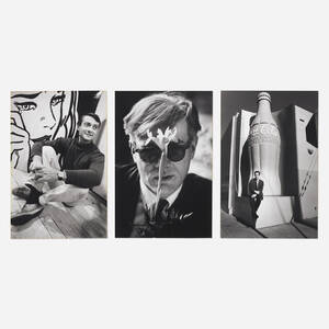 Roy Lichtenstein, Donald Factor and Andy Warhol with Flower, Slight Smile (three works)