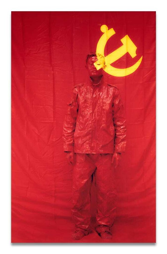 Hiding in the city - In Front of the Chinese Flag