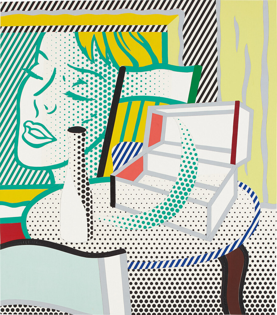 Collage for Interior with Painting and Still Life
