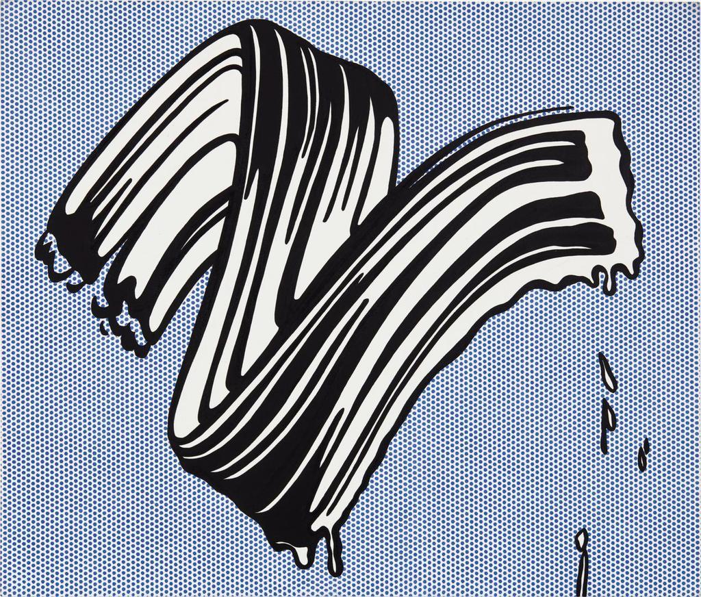 Roy Lichtenstein, WHITE BRUSHSTROKE I